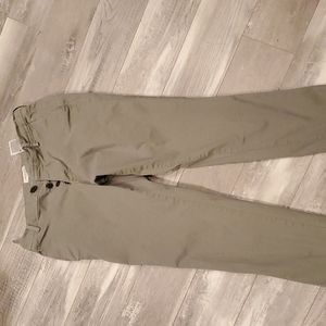 Men army green chino pants